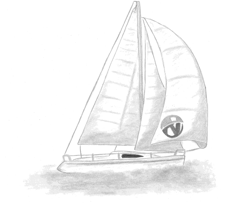 NAMMERT Segelboot Versicherung: Ein Segelboot in Fahrt auf dem See