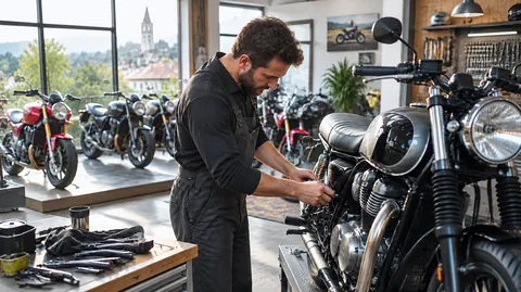 Motorradwerkstatt