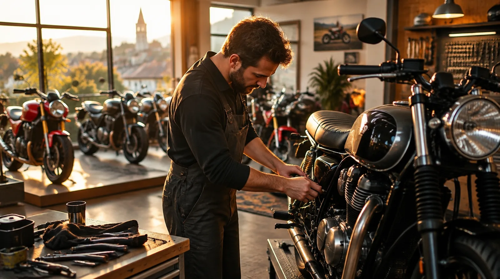 Versicherungen für Motorradwerkstätten und Motorradhändler