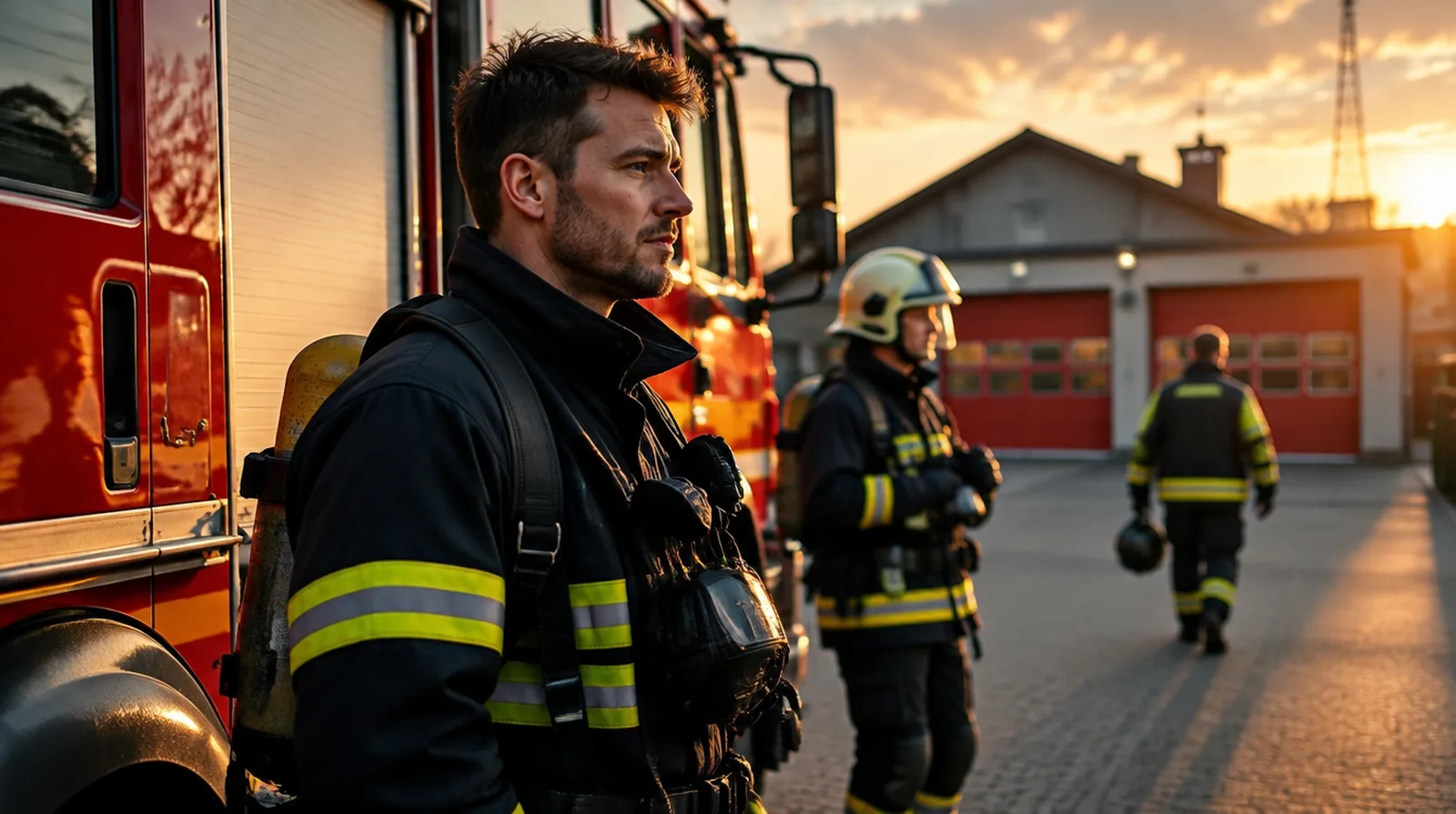 What insurance do professional firefighters need in Germany?