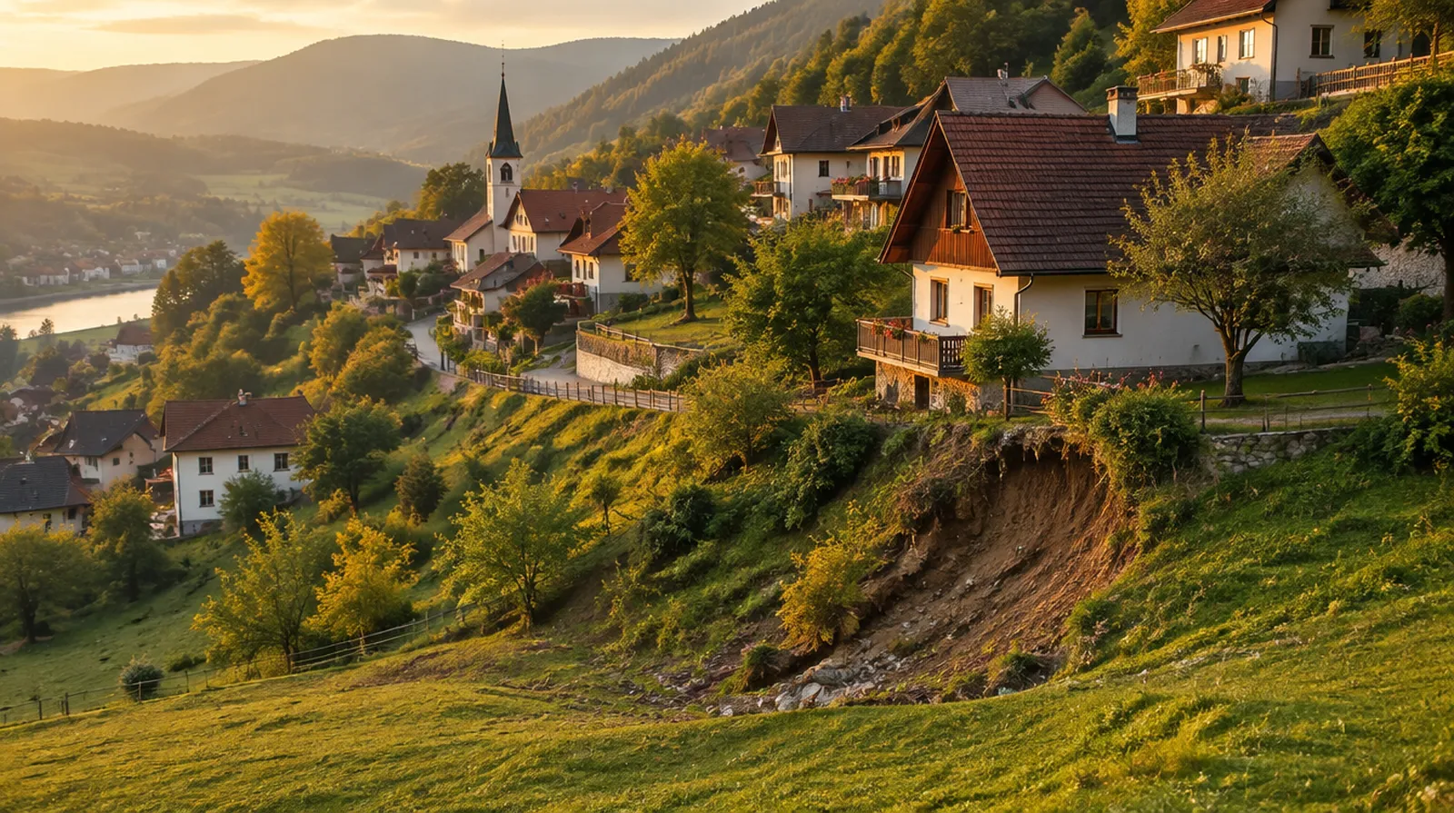 Sind Erdrutsch und Erdsenkung versichert?
