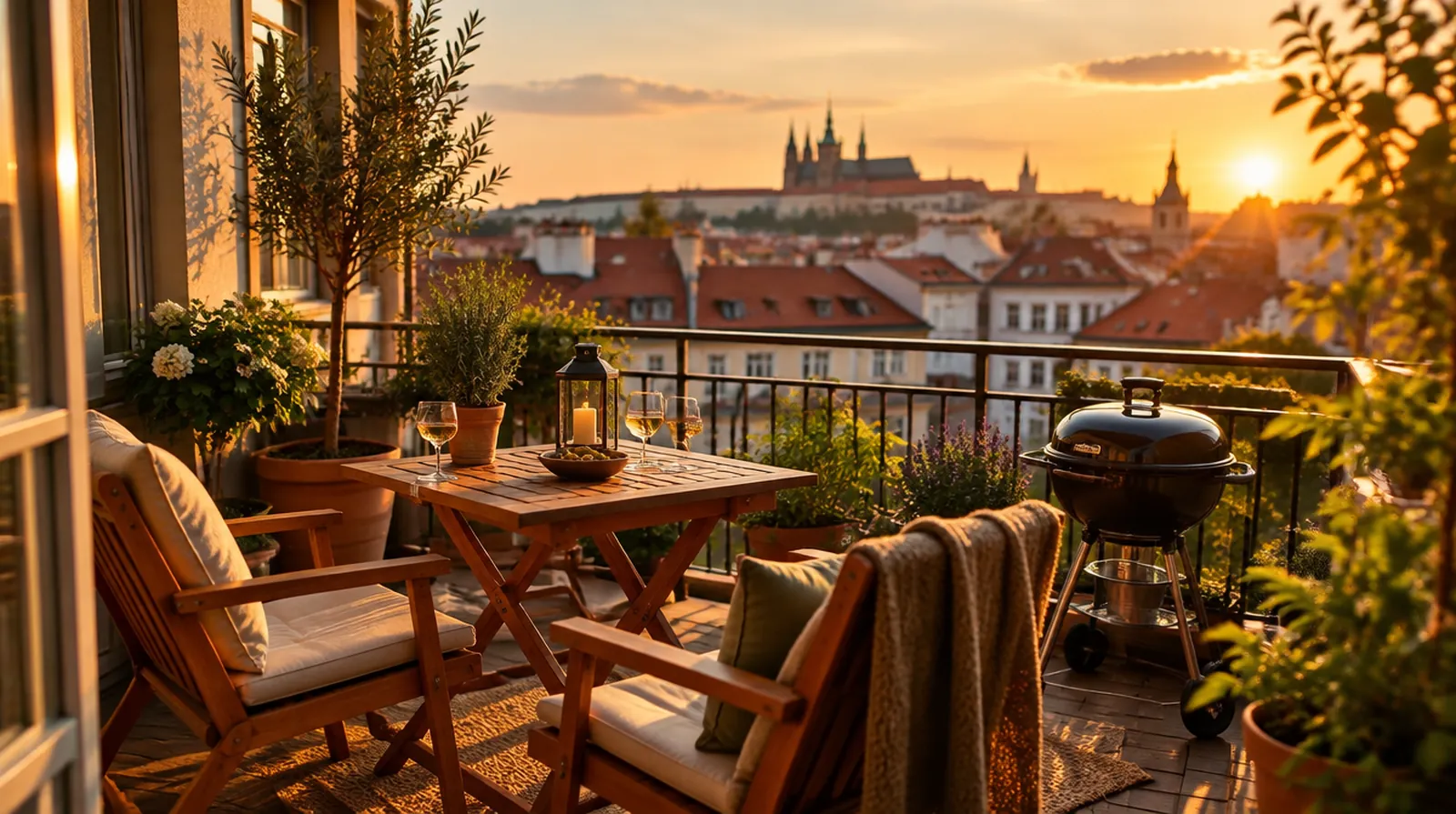 Are garden furniture and barbecues on a balcony or terrace insured?