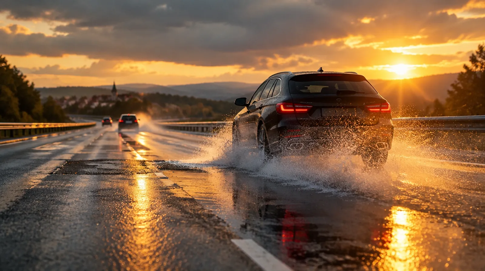 Zahlt die Versicherung bei einem Unfall durch Aquaplaning?