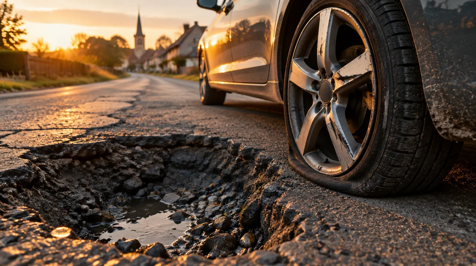 Who pays for pothole damage to my car in Germany?