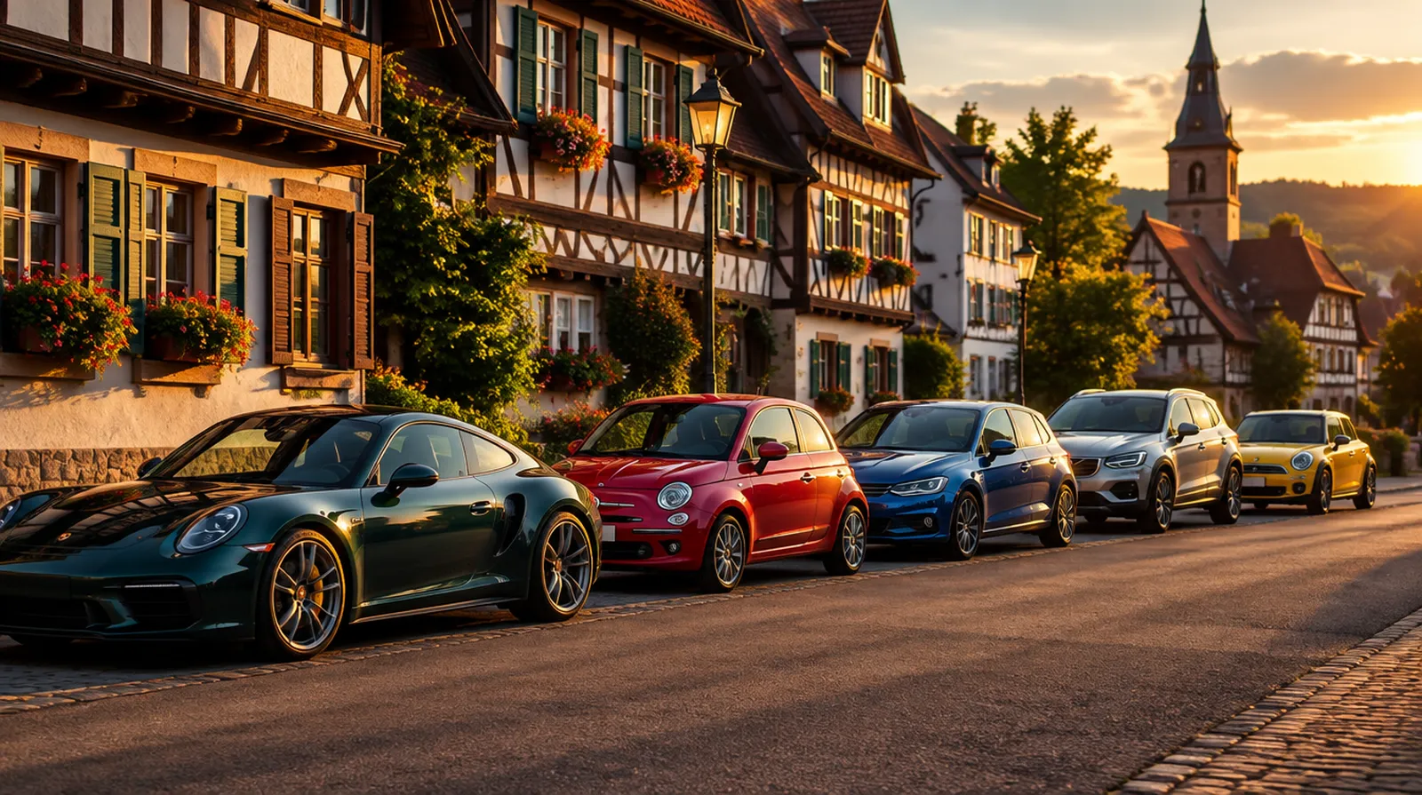What are type class and regional class in German car insurance?