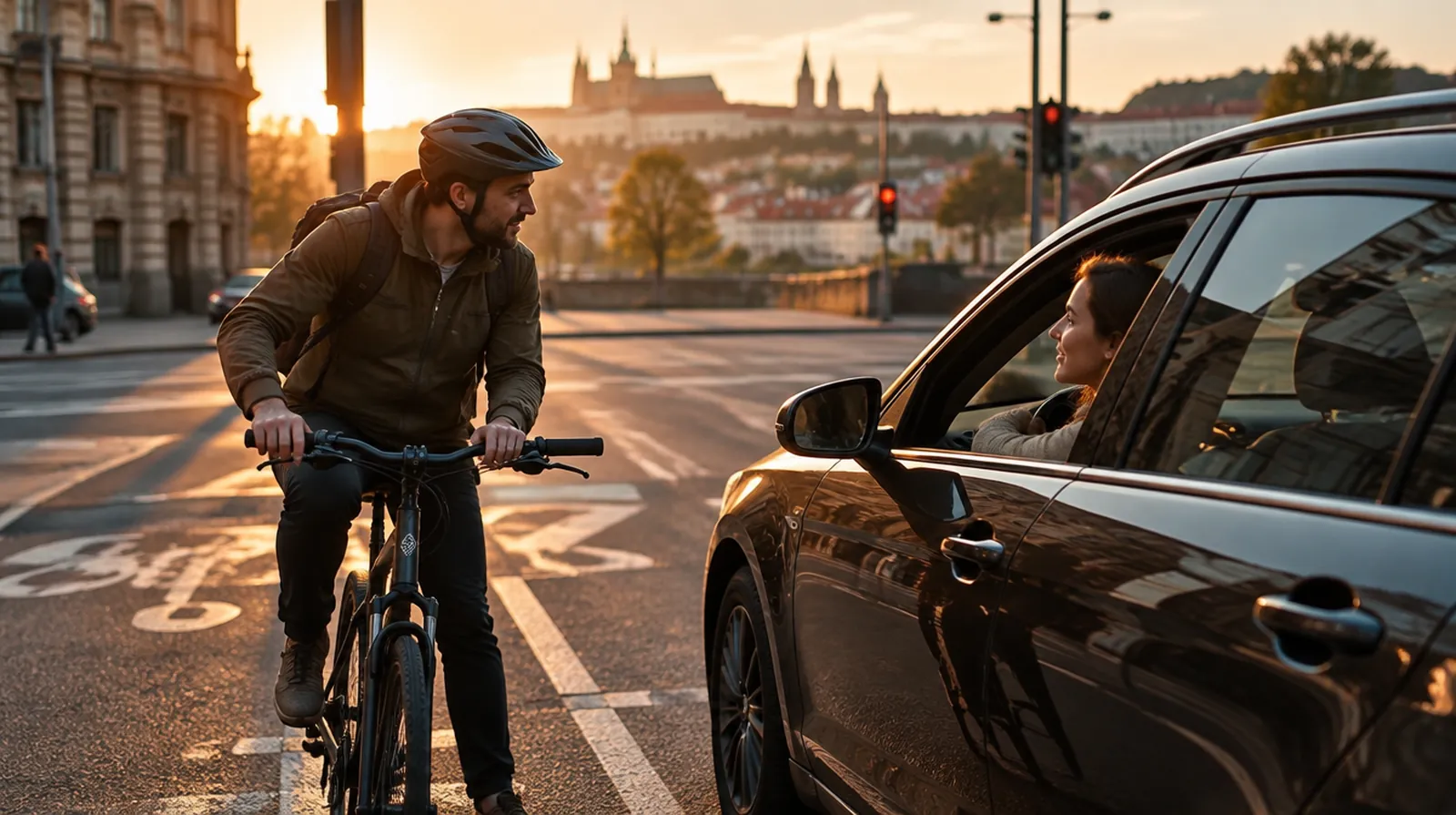 Wer haftet bei einem Unfall zwischen Auto und Radfahrer?