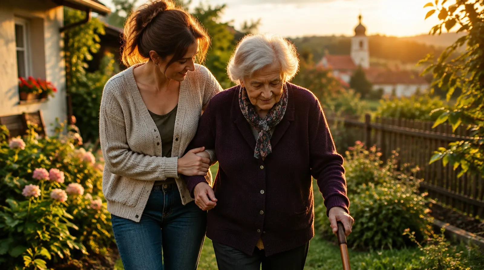 How am I protected when I care for my parents in Germany?