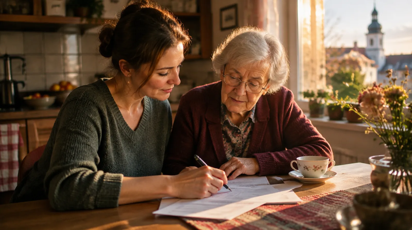 How do I apply for a care grade (Pflegegrad) in Germany?