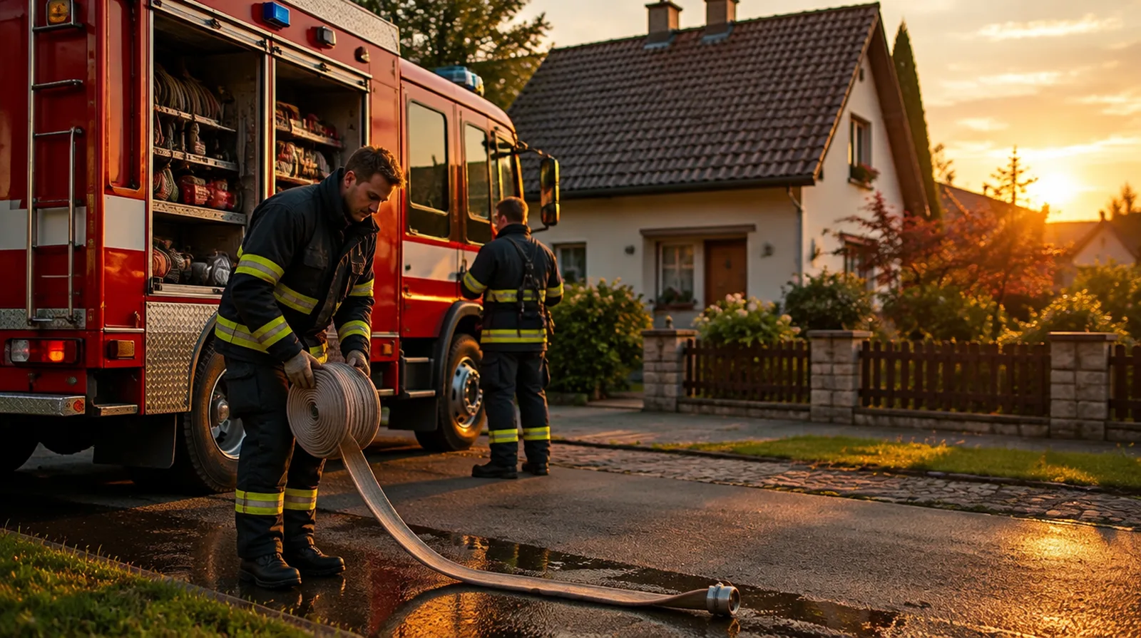 Who pays for a fire brigade call-out in Germany?