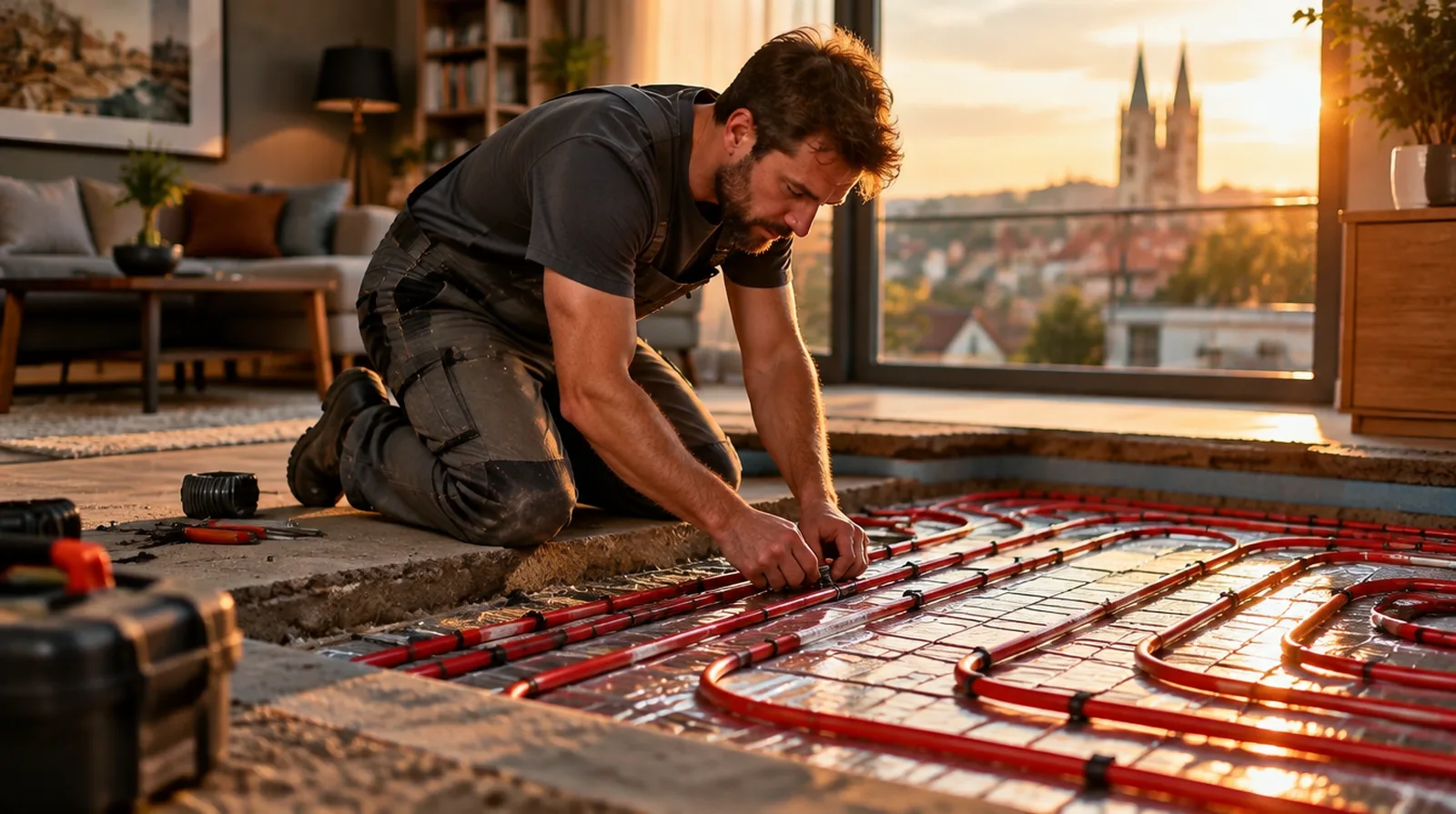 Does buildings insurance cover underfloor heating leaks in Germany?