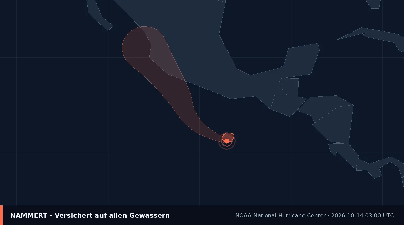 Map showing the position and wind field of Tropical storm Trudy